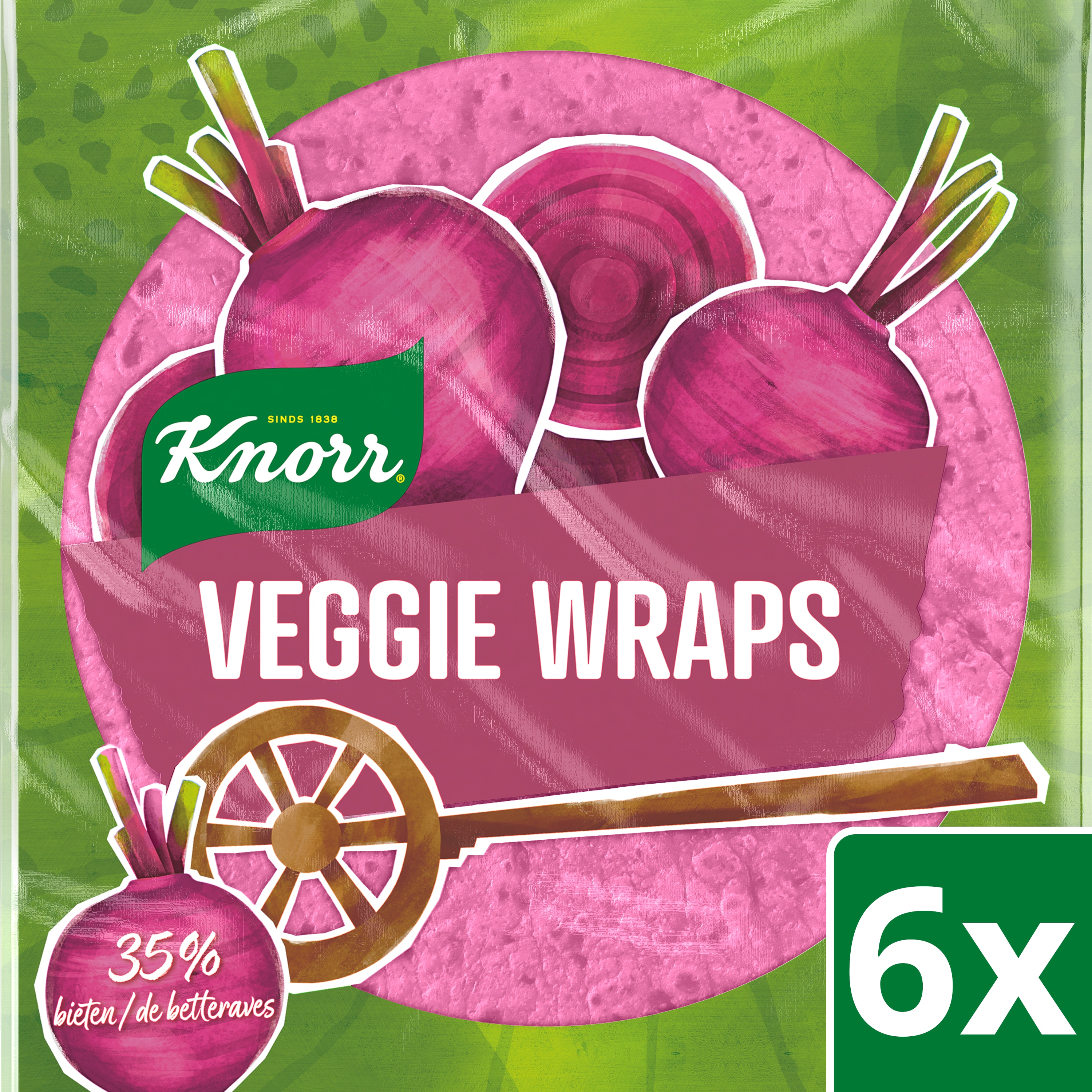 Knorr Groenten Bieten Tortilla Wrap 6 stuks​ - 
